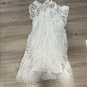 Fashion Nova Elegant White Crochet